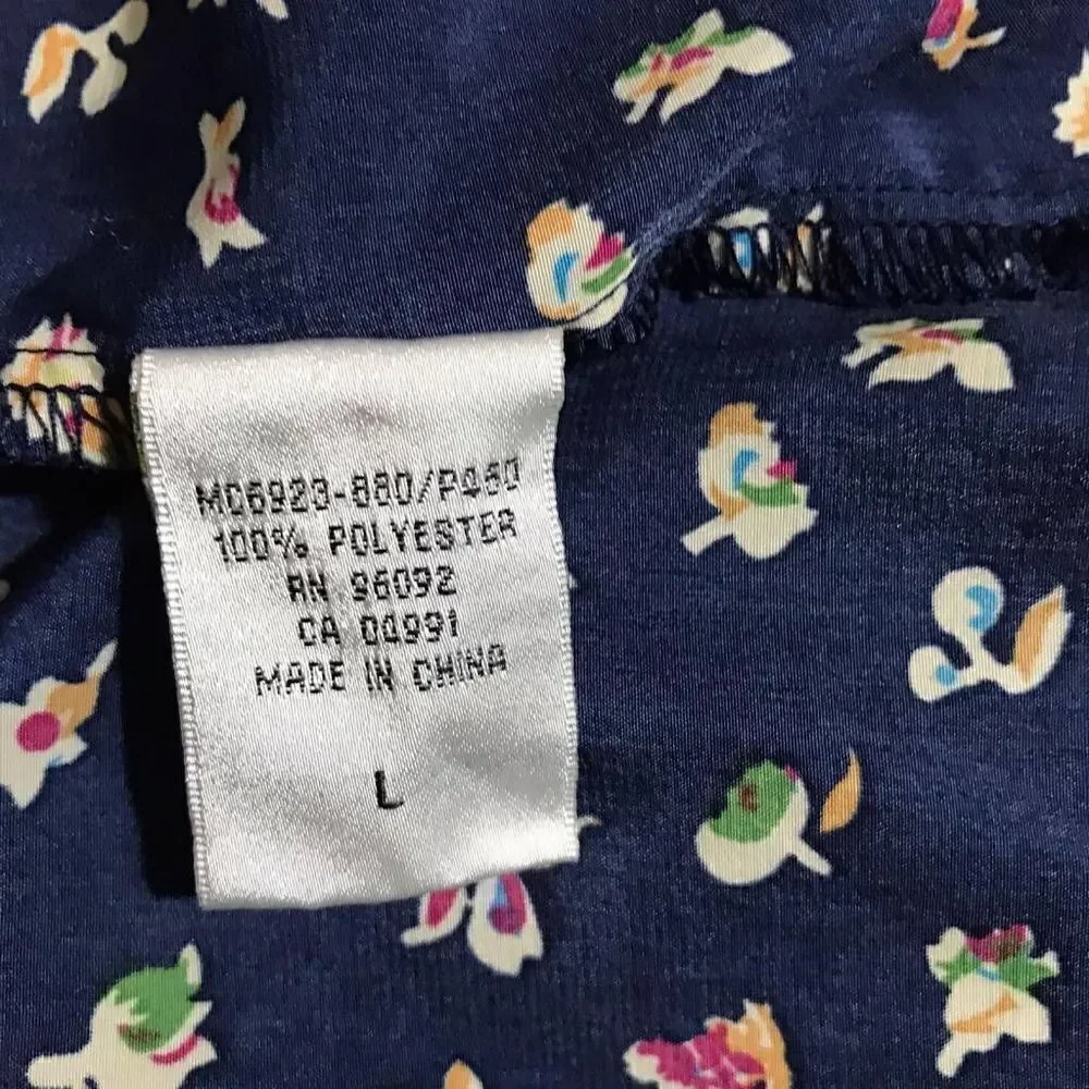 Dalia Collection Flower Print Top Size L - Picture 8 of 8